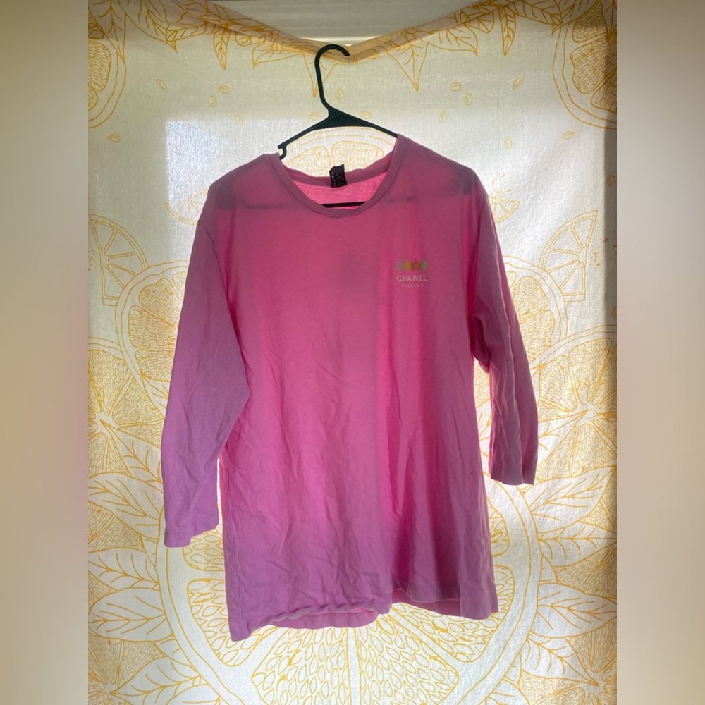Chanel Long Sleeve Shirt Pink